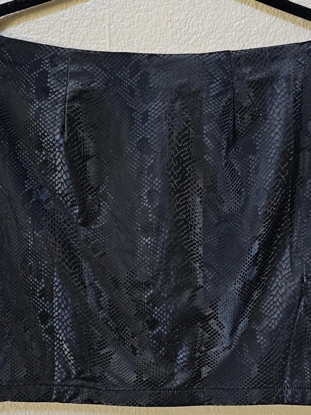 Snakeskin Mini Skirt